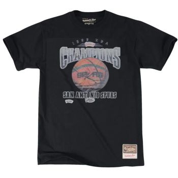 Camiseta Mitchell and Ness San Antonio Spurs Champions Print Tee