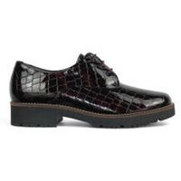 pitillos zapatos mujer zapato cordon piel efecto coco brillo piso bloque goma para mujer