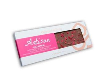 Chocolate con Leche y Galleta Speculoo a la Frambuesa Artisan Collection, 125 g.