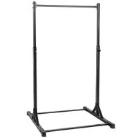 sportnow barra de dominadas de pie con soporte power tower 200 kg rack de dominadas con 8 niveles de altura negro   aosom espana