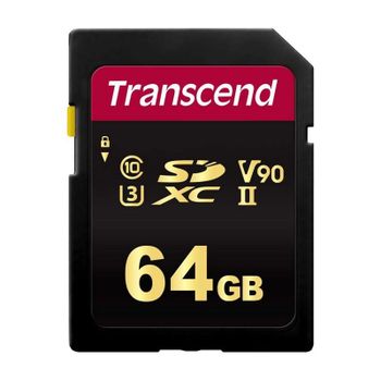 Transcend SDC700S 64GB SDXC U3 V90 Clase 10