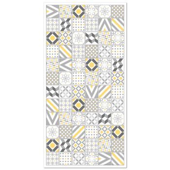Panorama Alfombra Vinílica Hidráulica Love Amarillo 80x250 Cm