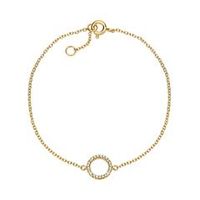 pulsera de mujer chapada en oro plata 925
