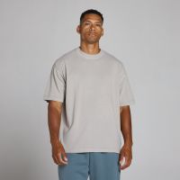 mp mens washed oversized t-shirt - chalk grey - xs