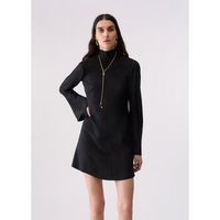 liu jo vestidos vestido corto en sarga para mujer