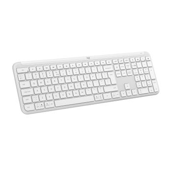 Teclado de tijera Logitech Signature Slim K950 Layout ES inalámbrico retroiluminado blanco