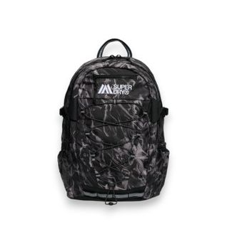 Superdry para mujer. W9110420A Mochila Outdoor 28L Estampado Negro (OSFA), Casual, Poliéster