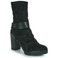 otess  zoi botines 12600-licra-anil-noir para mujer