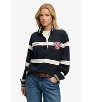superdry para mujer w6012214a sudadera polo rugby marino m casual algodon manga larga