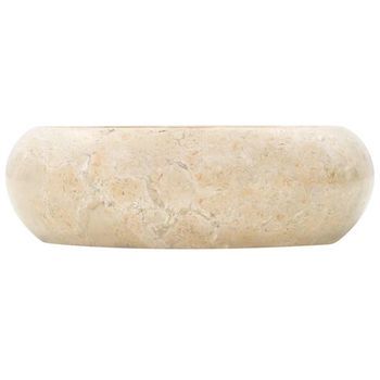 Lavabo De Baño Moderno | Lavabo De Mármol Crema 40x12 Cm