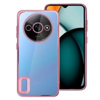 cool carcasa borde metalizado rosa para xiaomi redmi a3