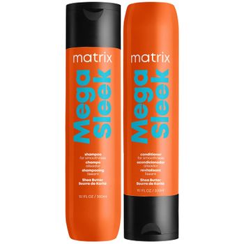 Matrix Total Results Mega Sleek Shea Butter Smoothing Shampoo and Conditioner 300ml Duo for Frizzy Hair