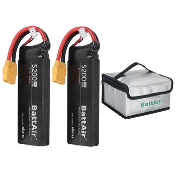 [EU/USA Direct] Batería Lipo Inteligente ISDT BattAir 7.4V 5200mAh 50C 2S de Segunda Generación XT90 Soporte para Contro