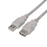 nanocable cable prolongador usb 20 tipo a machohembra 18m beige