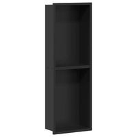 nichos de ducha negro 60 x 20 x 95 cm acero inoxidable vidaxl