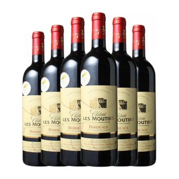 Château Haut-pougnan Vino Tinto Château Les Moutins Bordeaux Crianza 75 Cl 12.5% Vol. (pack De 6 Unidades)