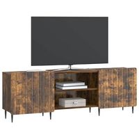 mueble de tv  mueble de salon  gabinete de tv roble ahumado 150 x 31 x 52 cm