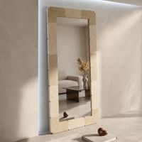 espejo de pared rectangular estilo natural 70x3x160 cm