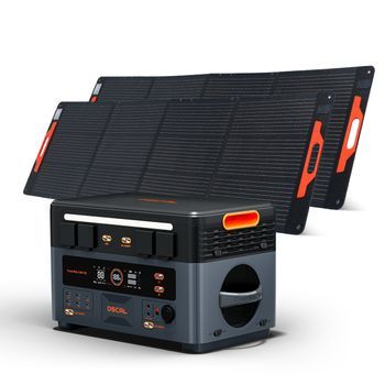 Oscal Powermax2400se Estación De Energía Portátil 2016wh / 2400w Lifepo4 + 200w Panel Solar*2