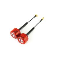 rushfpv cereza un par de antena de carreras fpv de 58ghz rhcp en angulo recto 12dbi mmcx 27g 85mm 70mm cable para dro