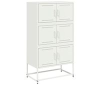 vidaxl aparador de acero blanco 685x385x1235 cm
