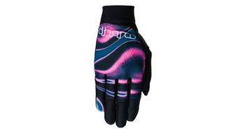 Guantes largos de mujer dharco trail aurora negro rosa