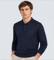 michael kors para hombre cf260727ap polo core merino azul medianoche s casual lana manga larga marino