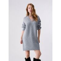 liu jo vestidos vestido corto en lana cepillada para mujer