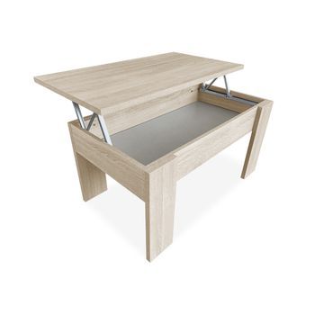 Mesa De Centro Elevable Para Salón Comedor, Color Cambria