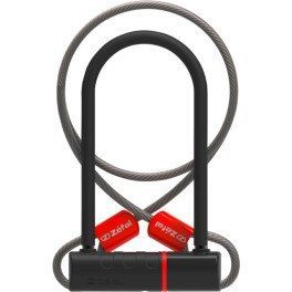 Zefal Candado U K-traz U17 Cable 120 Cm - 10 Mm Negro