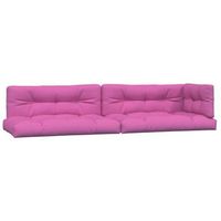 cojines para pales 5 piezas tela rosa vidaxl