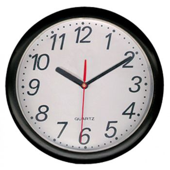 Reloj de pared analógico, números grandes y claros