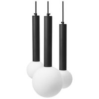 lampara colgante lampara de techo metal hierro vidrio sala de estar estilo moderna negro boues