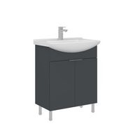 mueble para lavabo  - 65 x 50 x 83 cm - antracita mate