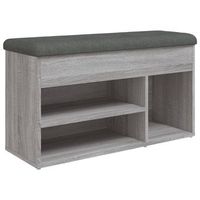 zapatero madera de ingenieria gris sonoma 82x32x455 cm vidaxl