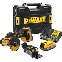 dewalt dcs438e2t-qw - cortadora multimaterial 18v powerstack o de disco 76mm motor sin escobillas m10