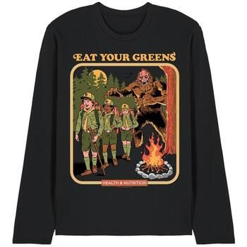Steven Rhodes Camiseta manga larga Eat Your Greens para hombre
