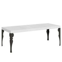 mesa extensible paxon premium 180440x90 cm fresno blanco patas antracita