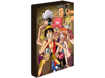 Póster - Pyramid One Piece, Con luz LED, 30x40 cm, 3 pilas AA (no incluidas)
