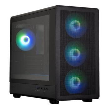 Caja Zalman M5 Matx 4xvent 120mm Argb 2xusb 3.0 Negro Sin Fuente