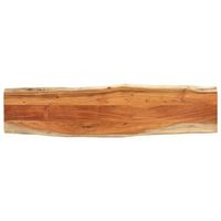 tablero rectangular madera de acacia borde vivo 180x40x38 cm vidaxl