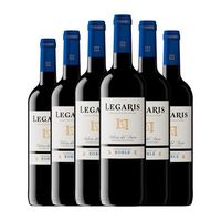 legaris vino tinto ribera roble 75 cl 14 vol pack de 6 unidades