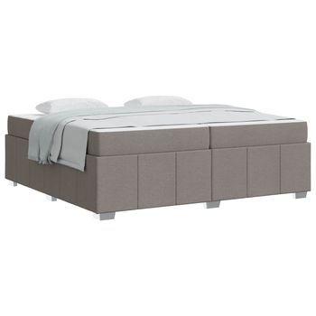 Estructura De Cama Taupé 200 X 200 Cm Tela Vidaxl