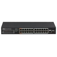 switch dahua technology dh-pfs3125-24et-190 24 puertos poe 1 sfp 190w