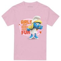 the smurfs camiseta girls just wanna have fun para mujer