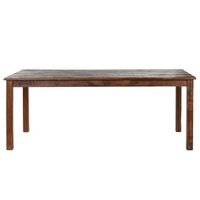 mesa comedor madera reciclada 200x100x76 natural