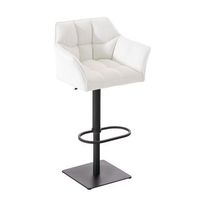 dudeco taburete alto damaso piel sintetica negra blanco