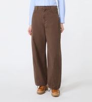 weekend max mara para mujer 2625136072650 pantalon ancho wkdordine marron 38 casual algodon