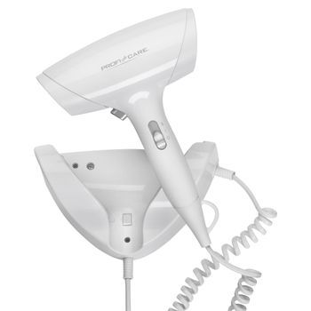 Secador De Pelo De Pared, 2 Niveles Temperatura / Velocidad, Cable Largo, Apagado Automático Blanco 1800w Proficare Ht 3044