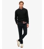 superdry para hombre m7011135a pantalon chino international negro 3132 casual algodon